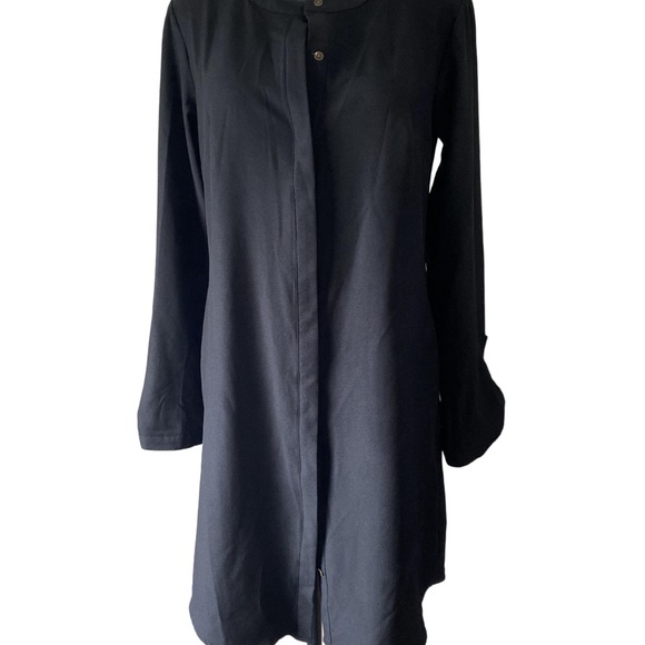 Merona Shirt Dress Black size Small - Picture 2 of 5
